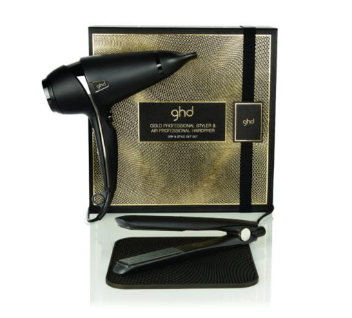 ghd deluxe gold styler and air gift set