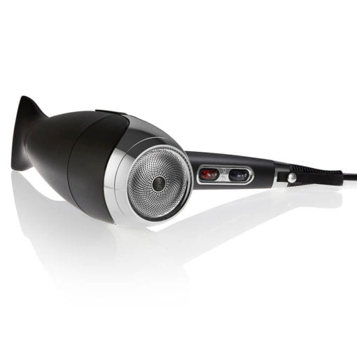 ghd helios hair dryer - black - rear view