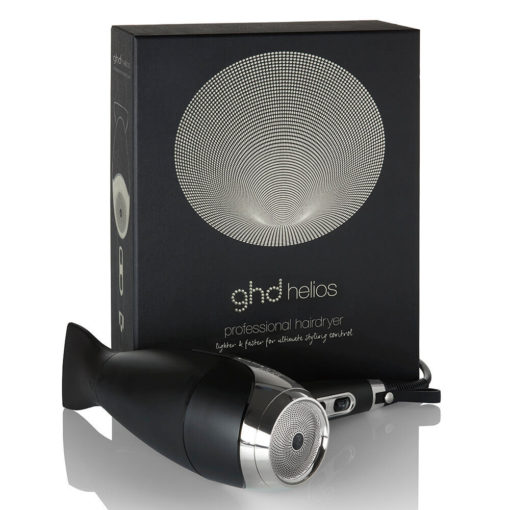 ghd helios hair dryer - black - with box