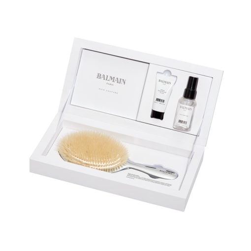 Balmain Large Silver Boar Hair Spa Brush Gift Set