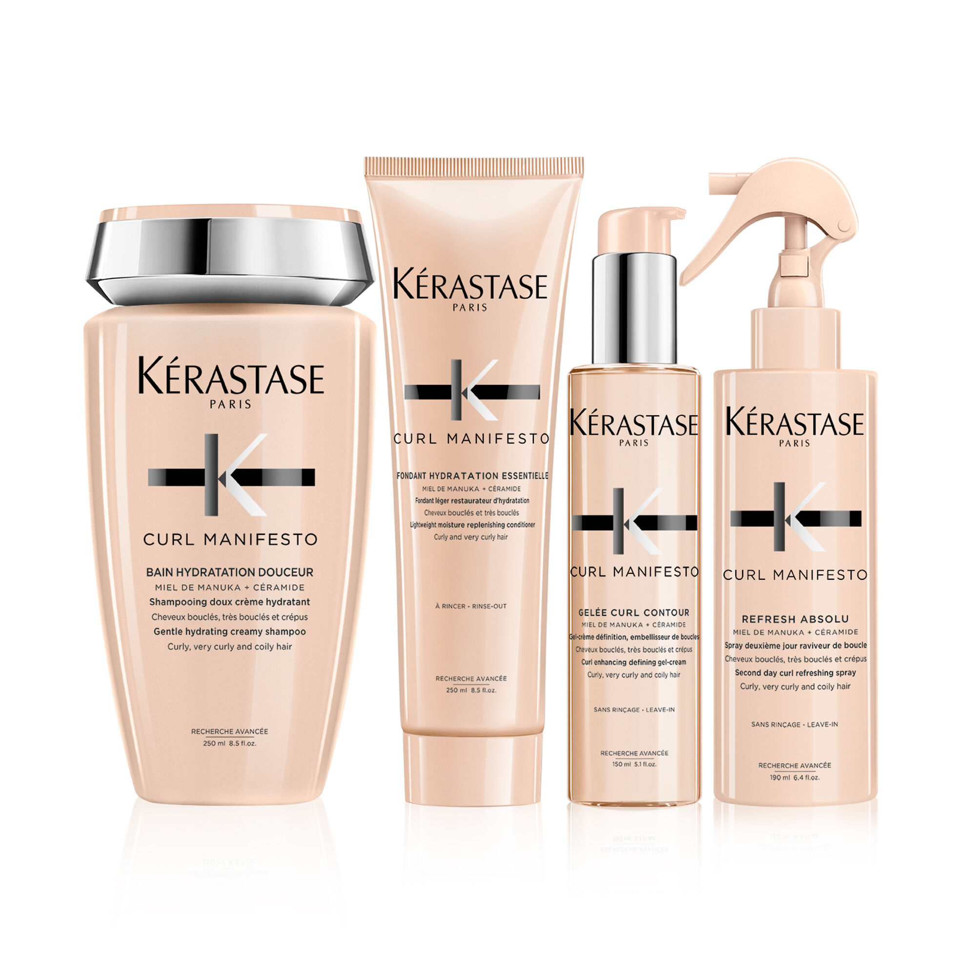 Kerastase Curl Manifesto Complete Care for Wavy to Curly Hair – Shampoo,  Conditioner, Spray & Gel | mcIntyres Dundee Hairdressers