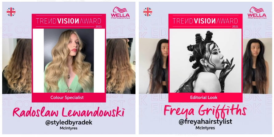 wella trendvision semi final collage