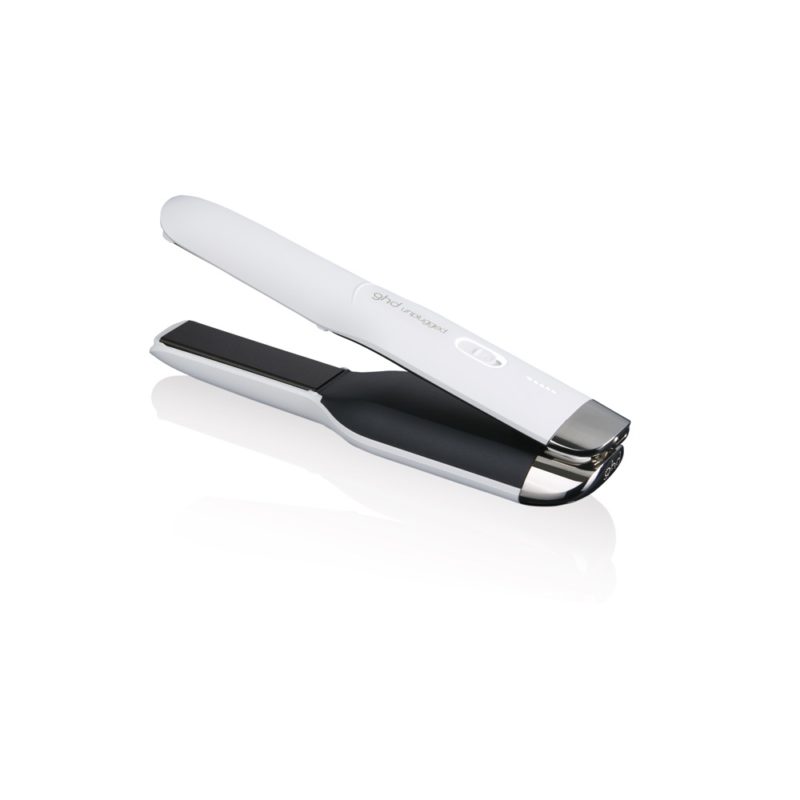 ghd unplugged hair straighteners in white