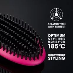 Pink ghd Glide Smoothing Hot Brush mcIntyres Dundee Hairdressers